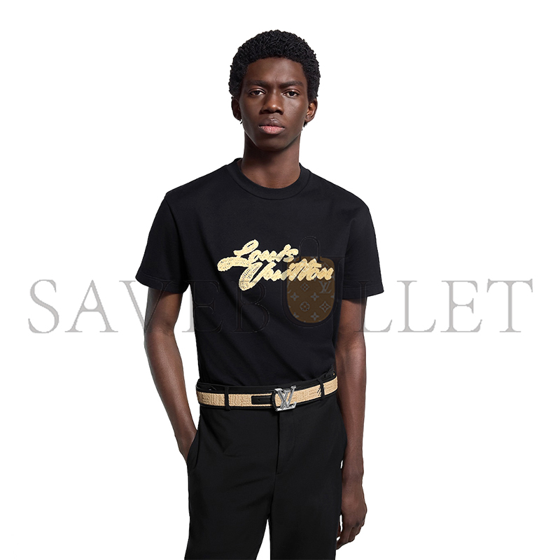 LOUIS VUITTON EMBROIDERED SIGNATURE T-SHIRT 1AHW95